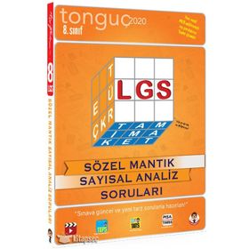 Tonguç Akademi Yayınları 8. Sınıf Lgs Sözel Mantık Sayısal Analiz Soruları