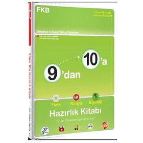Tonguç Akademi Yayınları 9'dan 10'a Fizik Kimya Biyoloji Hazırlık Kitabı