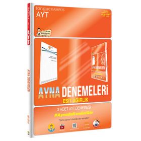 Tonguç Akademi Yayınları AYT Eşit Ağırlık Ayna Denemeleri