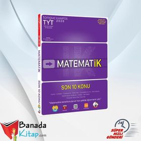 Tonguç Akademi Yayınları TYT Matematik Son 10 Konu Soru Bankası
