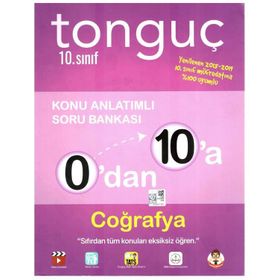 Tonguç Yayınları 0'dan 10'a 10.Sınıf Coğrafya Konu Anlatımlı Soru Bankası