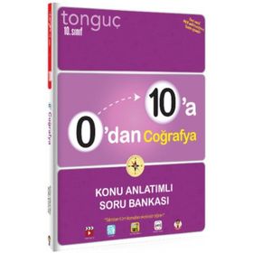 Tonguç Yayınları 0'dan 10'a 10.Sınıf Coğrafya Konu Anlatımlı Soru Bankası