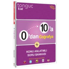 Tonguç Yayınları 0'dan 10'a 10.Sınıf Coğrafya Konu Anlatımlı Soru Bankası