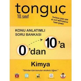 Tonguç Yayınları 0'dan 10'a 10.Sınıf Kimya Konu Anlatımlı Soru Bankası