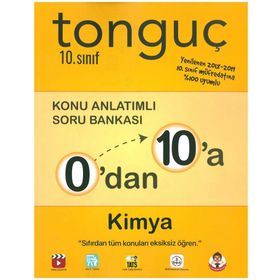 Tonguç Yayınları 0'dan 10'a 10.Sınıf Kimya Konu Anlatımlı Soru Bankası