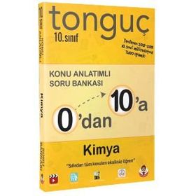 Tonguç Yayınları 0'dan 10'a 10.Sınıf Kimya Konu Anlatımlı Soru Bankası