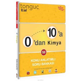 Tonguç Yayınları 0'dan 10'a 10.Sınıf Kimya Konu Anlatımlı Soru Bankası