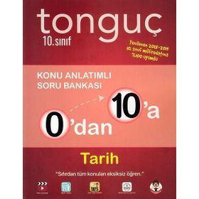 Tonguç Yayınları 0'dan 10'a 10.Sınıf Tarih Konu Anlatımlı Soru Bankası