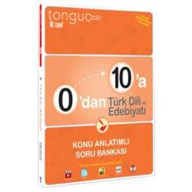 Tonguç Yayınları 0'dan 10'a 10.Sınıf Türk Dili ve Edebiyatı Konu Anlatımlı Soru Bankası