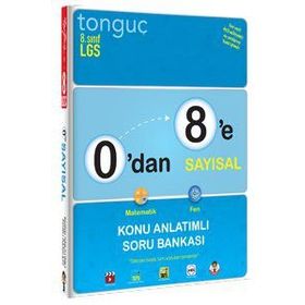 Tonguç Yayınları 0’dan 8’e Sayısal Konu Anlatımlı Soru Bankası