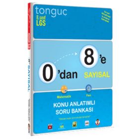 Tonguç Yayınları 0’dan 8’e Sayısal Konu Anlatımlı Soru Bankası