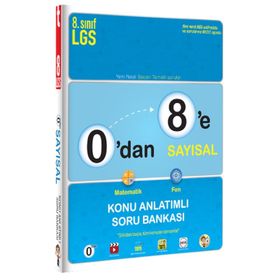 Tonguç Yayınları 0’dan 8’e Sayısal Konu Anlatımlı Soru Bankası