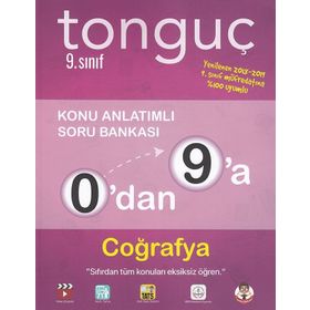 Tonguç Yayınları 0'dan 9'a 9.Sınıf Coğrafya Konu Anlatımlı Soru Bankası