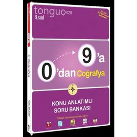 Tonguç Yayınları 0'dan 9'a 9.Sınıf Coğrafya Konu Anlatımlı Soru Bankası