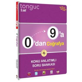 Tonguç Yayınları 0'dan 9'a 9.Sınıf Coğrafya Konu Anlatımlı Soru Bankası