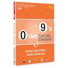 Tonguç Yayınları 0'dan 9'a 9.Sınıf Türk Dili ve Edebiyatı Konu Anlatımlı Soru Bankası