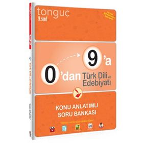 Tonguç Yayınları 0'dan 9'a 9.Sınıf Türk Dili ve Edebiyatı Konu Anlatımlı Soru Bankası
