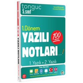 Tonguç Yayınları 5. Sınıf Yazılı Notları 1. Dönem 1 2. Yazılı