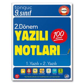 Tonguç Yayınları - 9. Sınıf Yazılı Notları 1. Dönem ve 2. Dönem 1 ve 2. Yazılı