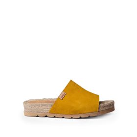 Toni Pons Dora-SE Sarı Yarma Deri Kadın Espadril Ayakkabı