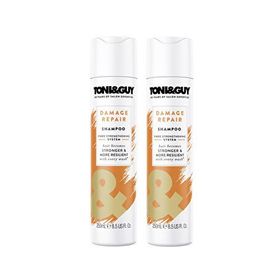 Toni&Guy Damage Repair Yıpranmış Saçlar İçin 2x250 ml Onarıcı Şampuan Seti