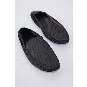 Tonny Black Arkası Lastikli Hakiki Deri Erkek Siyah Loafer
