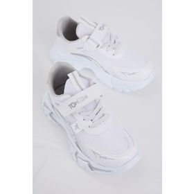 Tonny Black Beyaz Cırtlı Rahat Kalıp Çocuk Unisex Sneaker