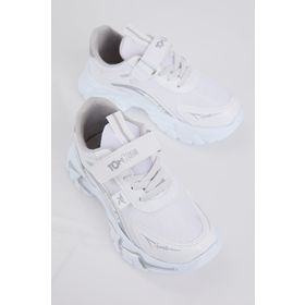 Tonny Black Beyaz Cırtlı Rahat Kalıp Çocuk Unisex Sneaker