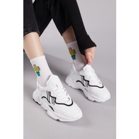 Tonny Black TB248 Beyaz Siyah Unisex Spor Ayakkabı