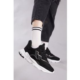 Tonny Black TB248 Siyah Süet Unisex Spor Ayakkabı