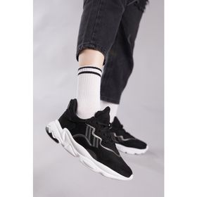Tonny Black TB248 Siyah Süet Unisex Spor Ayakkabı