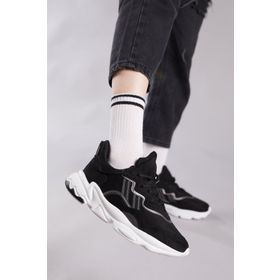 Tonny Black TB248 Siyah Süet Unisex Spor Ayakkabı