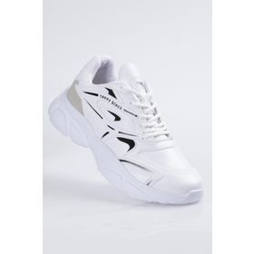 Tonny Black Tbb013 Siyah Beyaz Unisex Faylon Taban Spor Ayakkabı