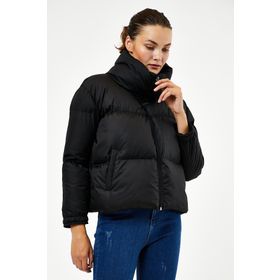Tonny Black TBG069 Siyah Owersize Dolumlu Şişme Su Geçirmez Kadın Mont