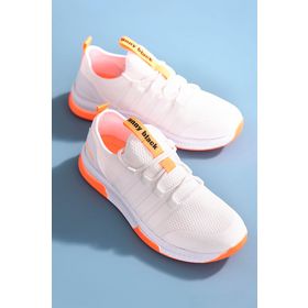 Tonny Black TBQNT-0_227 Beyaz Oranj Unisex Spor Ayakkabı