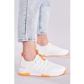 Tonny Black TBQNT-0_227 Beyaz Oranj Unisex Spor Ayakkabı