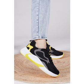Tonny Black V2901 Siyah Sarı Unisex Spor Ayakkabı