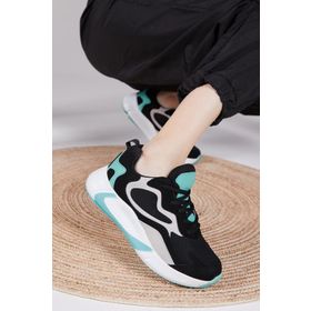 Tonny Black V2901 Siyah Yeşil Unisex Spor Ayakkabı