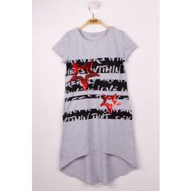 Toontoy 10722-1 Renkli Kız Çocuk Elbise
