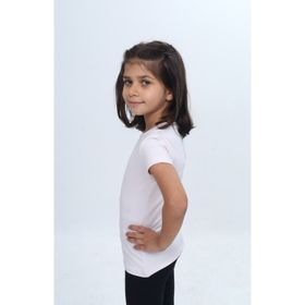 Toontoy 24968 Kız Çocuk Bisiklet Yaka Kısa Kollu Tişört