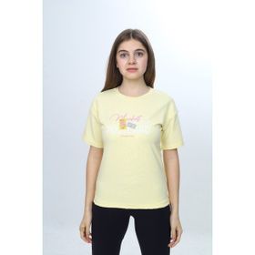 Toontoy 24971 Açık Sarı Kız Çocuk Tişört