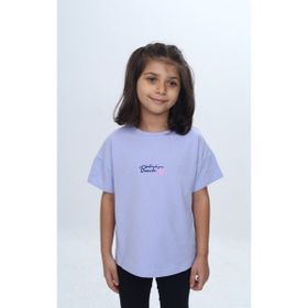 Toontoy 24977 Mavi Kız Çocuk Tişöt