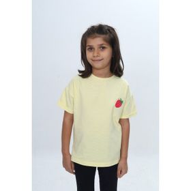 Toontoy 24978 Açık Sarı Kız Çocuk Tişört