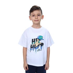 Toontoy 24990 Erkek Çocuk Bisiklet Yaka Kısa Kollu Baskılı Tişört