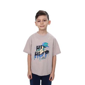 Toontoy 24990 Erkek Çocuk Bisiklet Yaka Kısa Kollu Baskılı Tişört