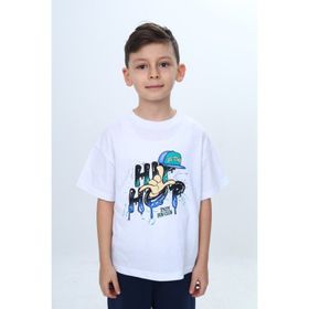 Toontoy 24990 Erkek Çocuk Bisiklet Yaka Kısa Kollu Baskılı Tişört