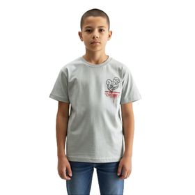 Toontoy 24993 Erkek Çocuk Bisiklet Yaka Kısa Kollu Baskılı Tişört