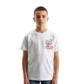 Toontoy 24993 Erkek Çocuk Bisiklet Yaka Kısa Kollu Baskılı Tişört