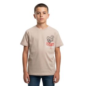Toontoy 24993 Erkek Çocuk Bisiklet Yaka Kısa Kollu Baskılı Tişört