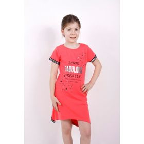 Toontoy Fabulous Baskılı Nar Çiçeği Kız Çocuk Elbise